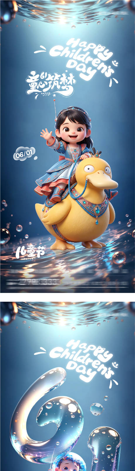源文件下载【享设计】搜索编号：76830036935524145【地产61儿童节走心系海报】