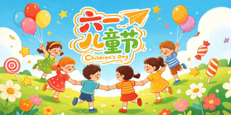 源文件下载【享设计】搜索编号：39880036715763240【六一儿童节主视觉kv】