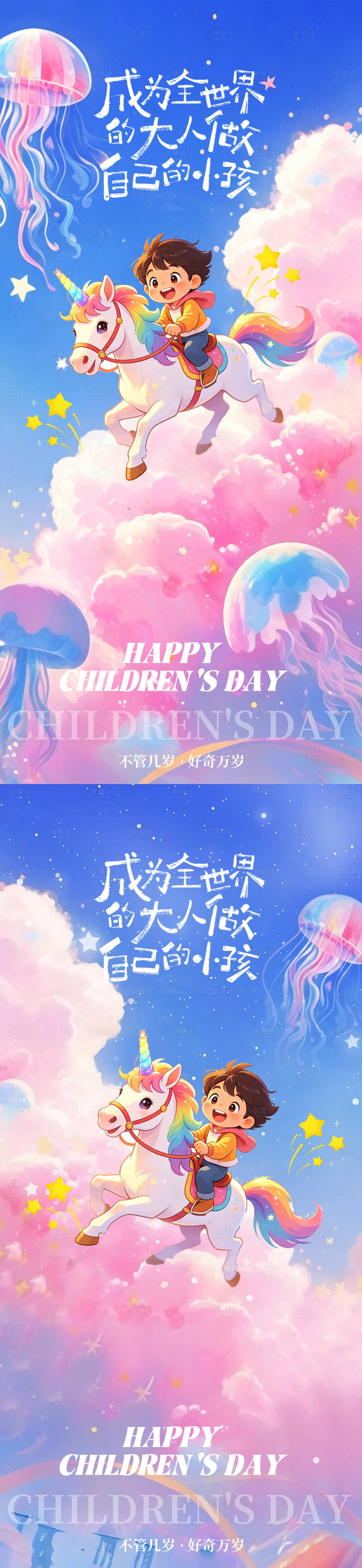 源文件下载【享设计】搜索编号：73540036706517085【六一儿童节海报设计】
