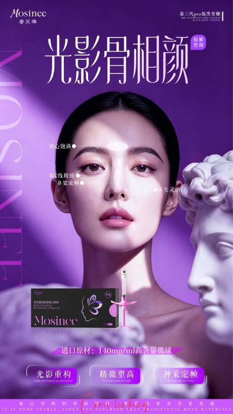 源文件下载【享设计】搜索编号：20090037328121185【医美美女产品海报】