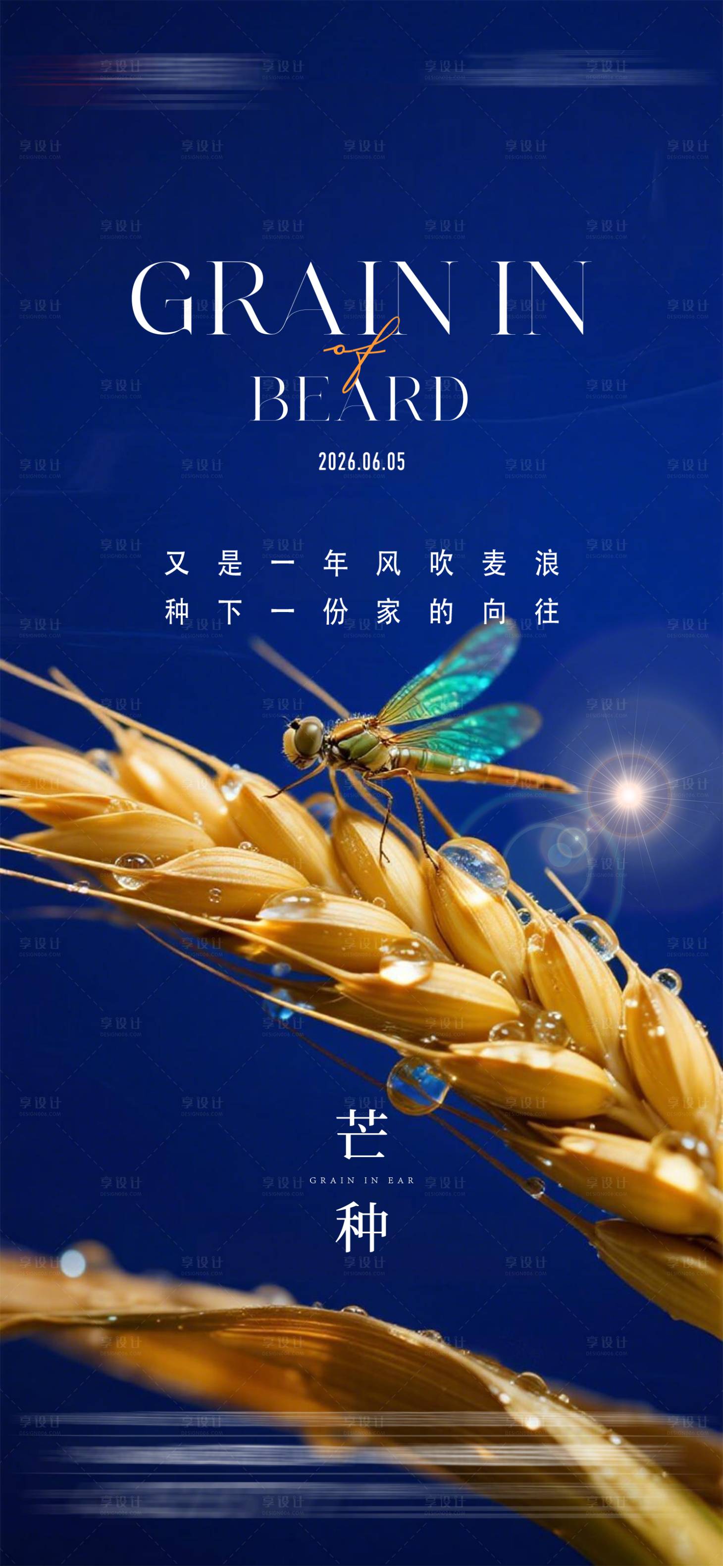 源文件下载【享设计】搜索编号：75040037125405061【地产芒种节气海报】