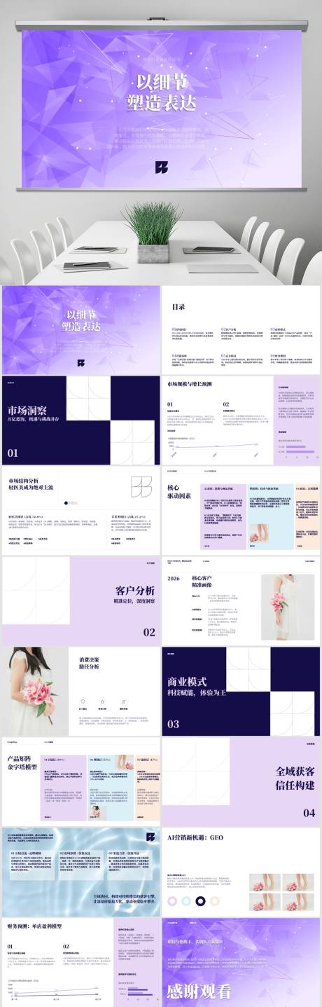 源文件下载【享设计】搜索编号：27390037546272567【医美商业计划书PPT】