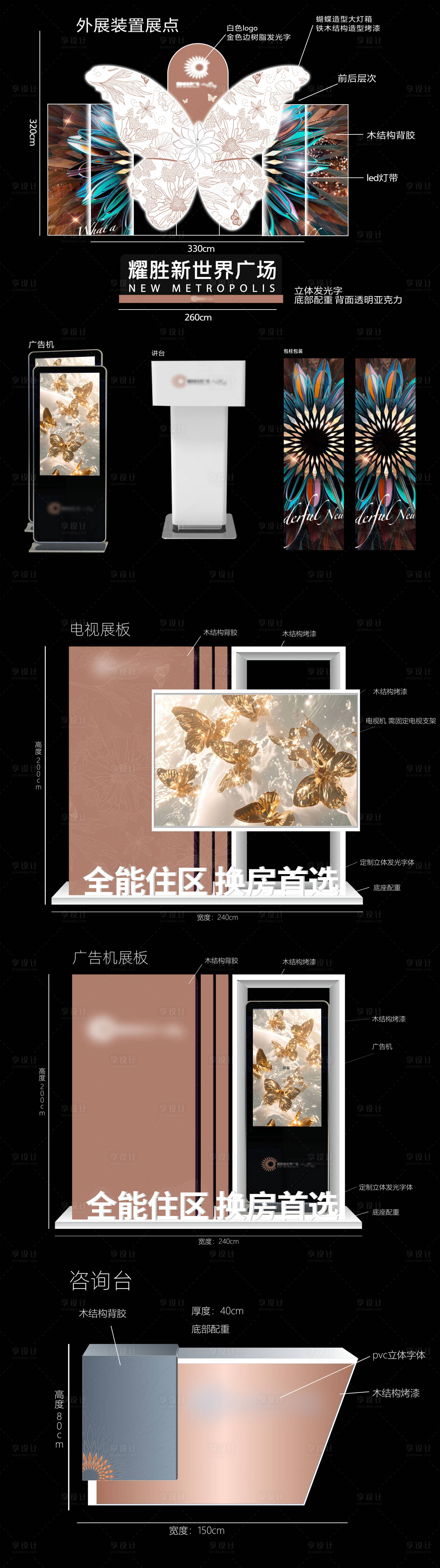 源文件下载【享设计】搜索编号：77630037564697737【展会设计美陈 堆头】