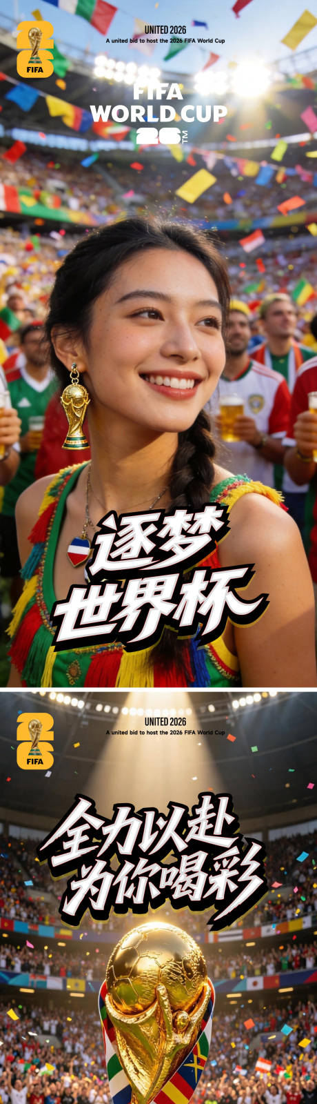 源文件下载【享设计】搜索编号：40810037334061549【世界杯助威海报】