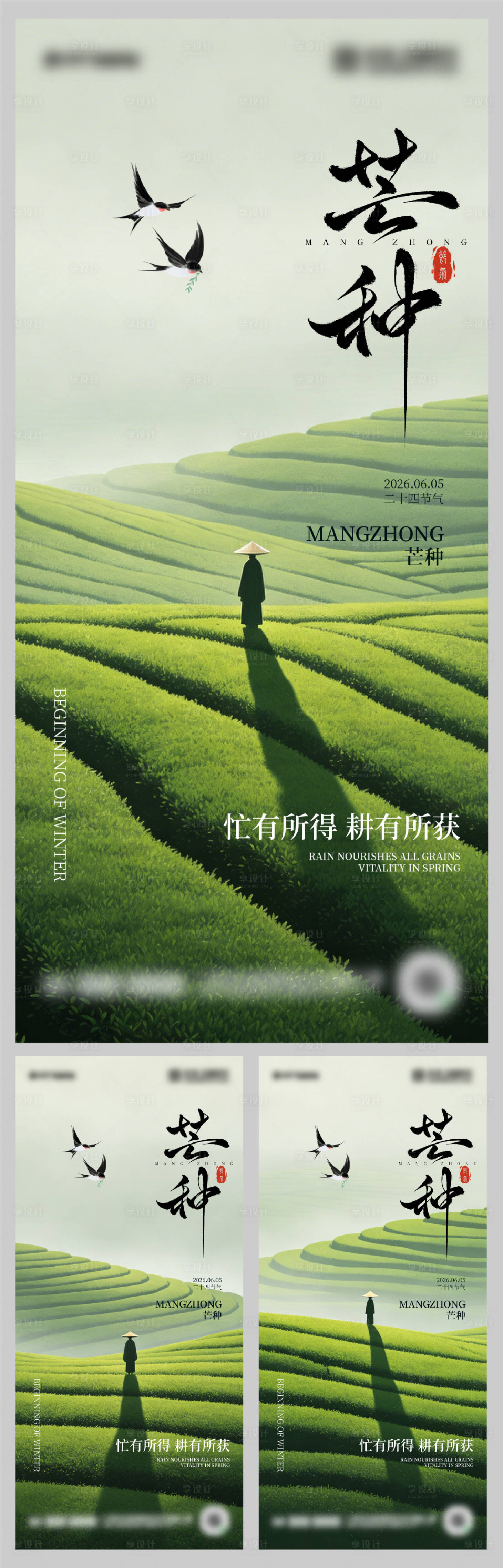 源文件下载【享设计】搜索编号：95400037137216057【二十四节气芒种海报设计】