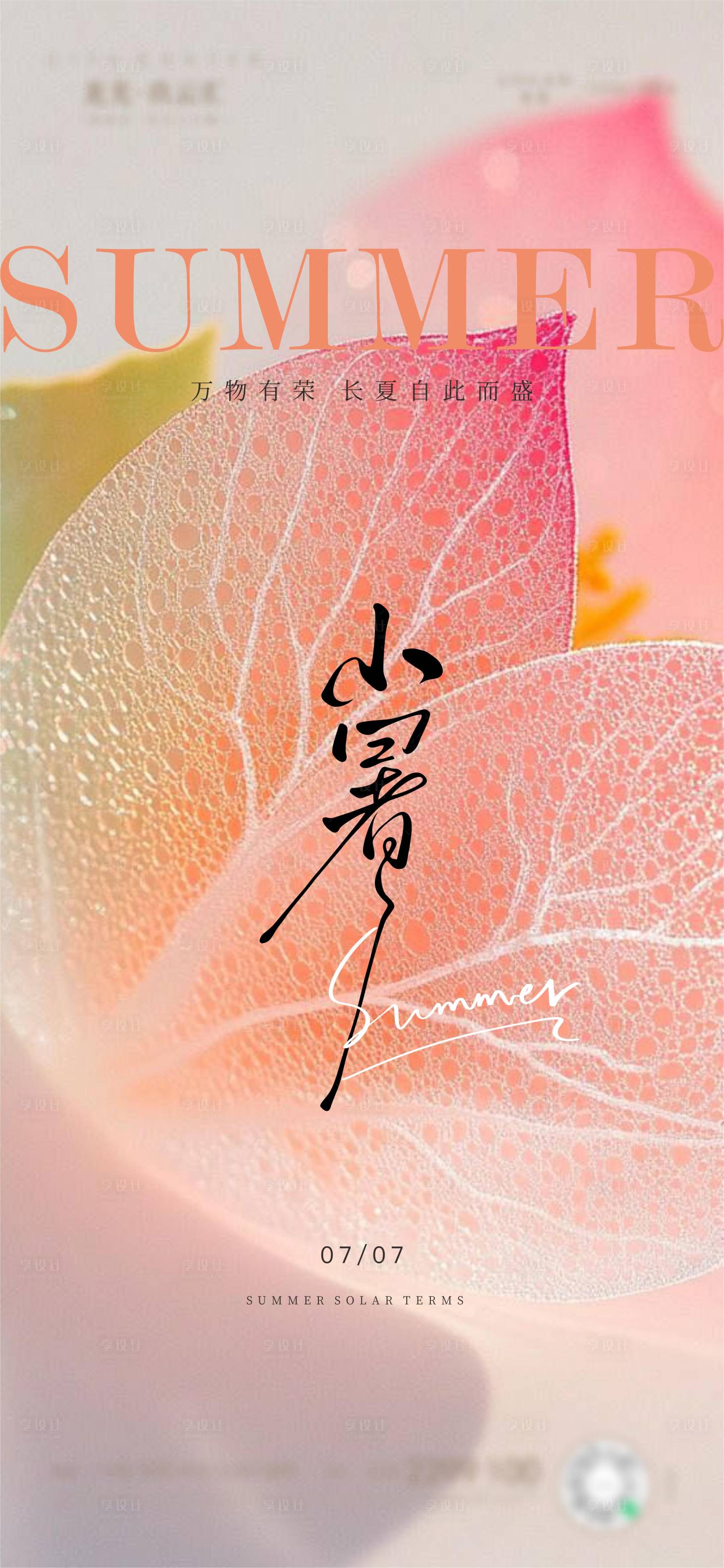源文件下载【享设计】搜索编号：41100037434028417【小暑】