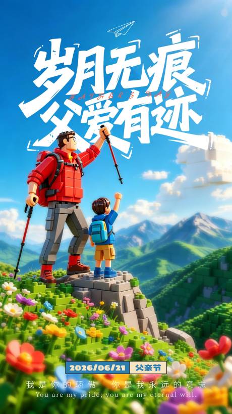 源文件下载【享设计】搜索编号：41330037268271395【父亲节海报】