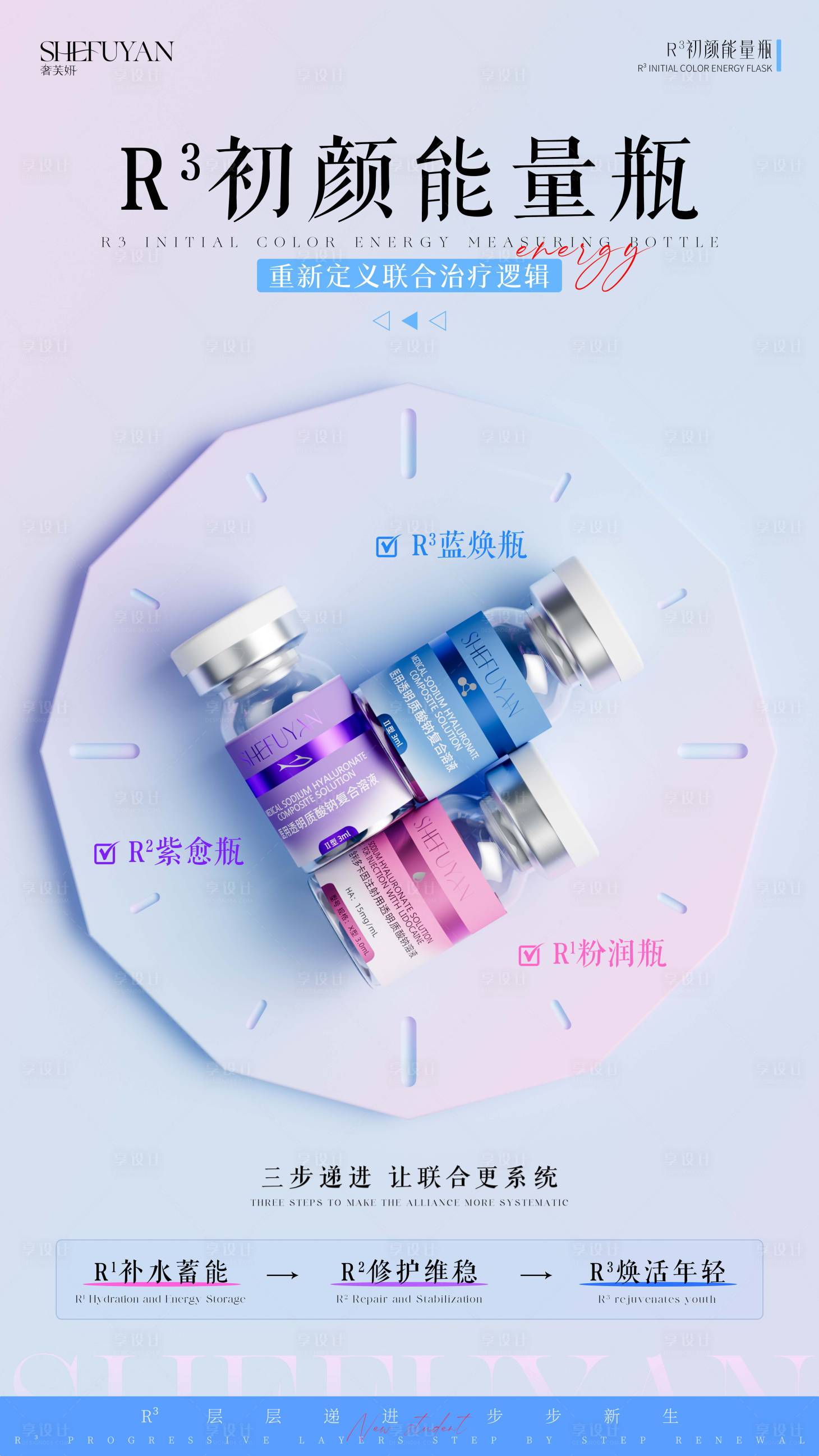 源文件下载【享设计】搜索编号：95910037933917749【医美渲染产品海报】