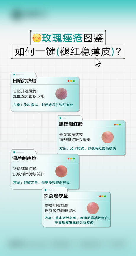 源文件下载【享设计】搜索编号：40080037723261954【玫瑰痤疮科普】