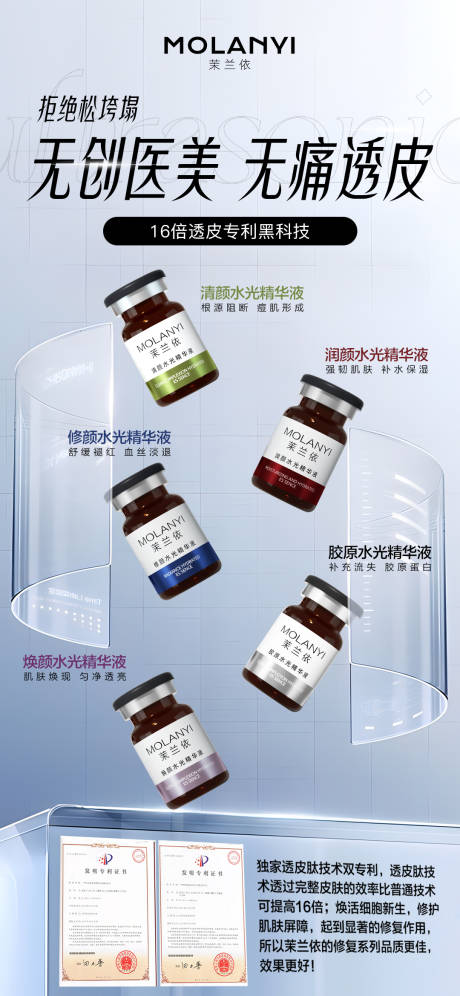 源文件下载【享设计】搜索编号：84850037678792392【医美水光产品海报】