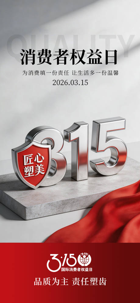 源文件下载【享设计】搜索编号：97250037696595437【315国际消费者权益海报】