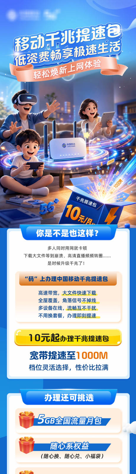 源文件下载【享设计】搜索编号：86840037813963204【千兆提速包长图2】