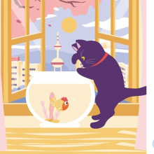 小猫爱吃鱼头像
