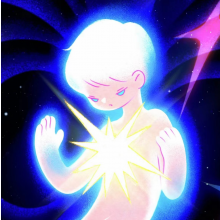 纽扣缝合人偶头像