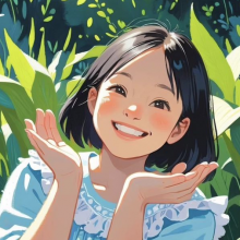 开心的百合头像