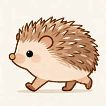 飞来飞去的刺猬头像